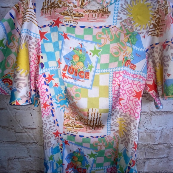 ASOS Design Juicy Print Dress With Cut Out Back Size 4 - Picture 3 of 8